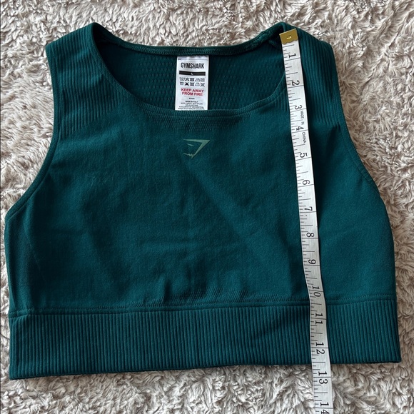 Gymshark Deep Green Crop Top - Picture 4 of 5